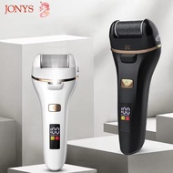 JONYS Electric Rechargeable Foot File, Eliminate Feet Calluses 2 Speeds Electric Pedicure Foot Sande