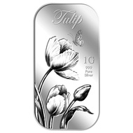 999 Pure Silver | 1g Tulip Silver Bar