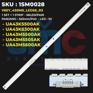 Backlight TV Samsung 43 Inch UA43K5500AK UA43K6300AK UA43M5500AK UA43M5505AK UA43M5600AK V6EY-430M0-