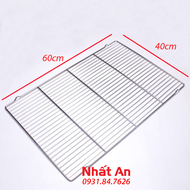 Rack phơi bánh inox 1 tầng 40x60cm (Có 2 loại)