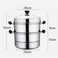 3 Layer Stainless Multi-functional Steel Steamer And Cooker Premium Quality for siomai and siopao