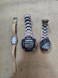 (自出合理價高者得) 精工SEIKO  Chronograph 100M"7T92-00W0"潜水錶等舊手錶5隻