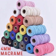 [LOCAL INSTOCK] 4MM MACRAME TWISTED ROPE YARN 100M FOR KNIT CROCHET