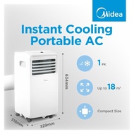 Midea AC Portable 1 pk MPHA-09CRN7 AC 1 pk Pendingin Ruangan