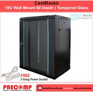 CentRacks 15U (60cm x 60cm x 75cm) Wall Mount Server Rack (CM15UB600/CP15UB600)