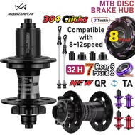 【Topway】MOUNTAINPEAK MH6 MH8 Bicycle Hub 304 Clicks 120 Beeps Hubs 5 Sealed Bearing 7-12S Cassette