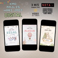 kad hari jadi digital, birthday invitation card, kad jemputan digital, e kad digital, digital invita