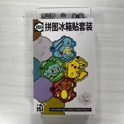 Blind Box spot - Genuine Pokemon TCG 151 Fridge Magnet Set: Mewtwo Jigsaw Refrigerator Magnets Colle