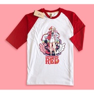 Red Uta One Piece Anime Raglan T-Shirt