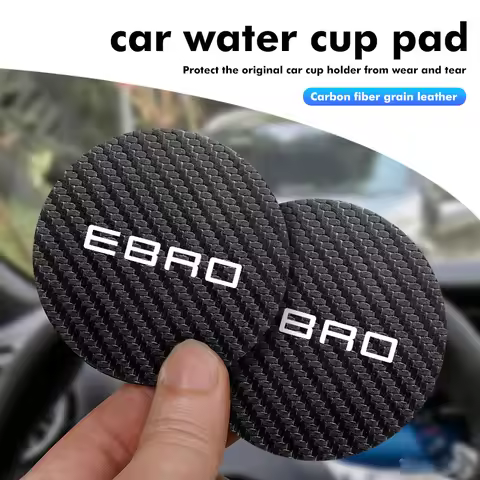 2Pcs Car Coaster Water Cup Anti-slip Pad Mat For Ebro S400 S700 S800 Omoda 5 C5 Jaecoo J7 J8