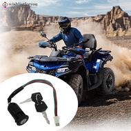 Wishlistforyou Motorcycle Ignition Switch with Keys Scooter Accessories Replacement Parts For Quad D