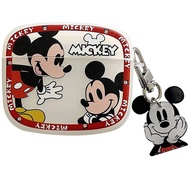 เคสป้องกันหูฟังลายมิกกี้แอนด์มินนี่รวมทุกอย่างพร้อมจี้สำหรับ Airpods Gen 1/2 Gen 3 4 Pro หูฟัง Pro2