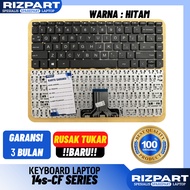 KIBORD LAPTOP KEYBOARD LAPTOP 14-CF hp 14s-CF 14S-DK 14S-DF 14-DF 14-DK BLACK/SILVER ON