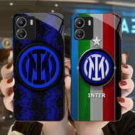 DK-66 Inter Milan Casing GLASS soft frame black Xiaomi Redmi Note poco 13C 13 X6 13Pro C65 A2 Note13