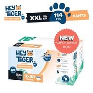 HEY TIGER Pants Super Jumbo Box XXL (16+ kg) -  114 pcs - Diaper Pants