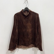 S-XL Size [Ink] Women's New Product Fashion All-Match Style Top 69-2-034 YE4125