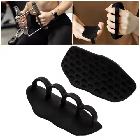 2PC Hand Grip Strength Trainer Gym Pull Grip Cross Training Palm Grip Handle Finger Trainer Rubber G