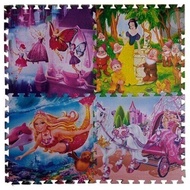 [HCM] Bộ 4 Miếng Thảm Xốp Lót Sàn Hình Công Chúa ( kích thước 1 miếng 60cm x 60cm)