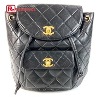 香奈兒 CC 可可標誌復古絎縫雙肩包