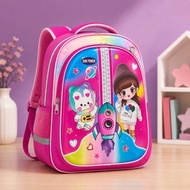 L Kindergarten Backpack Men And Women 3-8 Years Old Special 3D Embossed Pattern 2 Compartments/Width