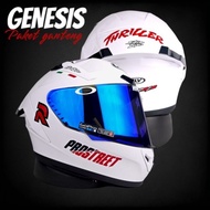 Helm Alv Genesis Putih Paket Ganteng | Helm Full face Best