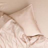 ผ้าปูที่นอน+ปลอกหมอน+ปลอกนวม     ผ้าใยไผ่แท้ 100%   ผ้าปูสุดสูง 16 นิ้ว   Sleepery Bamboo - Basic Sl