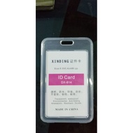 Transparent ID Card HOLDER, 2-Sided Clear ID Card HOLDER, New/ATM