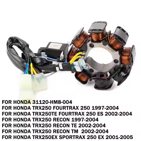 Motorcycle Stator Coil for Honda TRX250 TRX250TE FourTrax 250 ES TRX 250 Recon TE TM TRX250EX Sportr