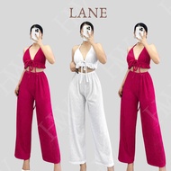 Lane Self-tie Bra Top and Pants Terno in Bark Crepe Fabric Fits XS to MEDIUM