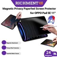 【🔥SG 24H SHIP🔥】Magnetic Privacy Matte Screen Protector for OPPO Pad SE Compatible with  OPPO Pad SE 