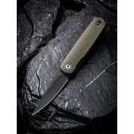 Civivi Lumi 2.56" Sandvik 14C28N Green Micarta Folding Knife by Justin Lundquist C20024-1