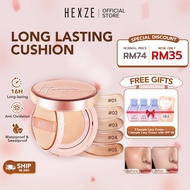 HEXZE Cushion Foundation Long Lasting Smooth and Beautiful Powder Makeup Cosmetics Women