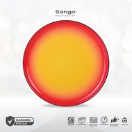 Sango Java Tokyo Red Jumbo Coupe Plate 31cm Ceramic Coupe Plate Hotel Restaurant Cafe