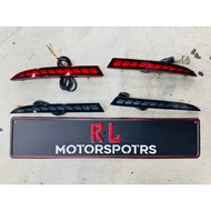 Honda hrv 2022 2023 2024 2025 rear bumper reflector led fog lamp light deflector cover foglamp bodyk