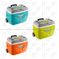 PINNACLE PRUDENCE 30 LITER COOLER (keeps cool up to 72 hours), Trolley Style Cooler Box with Wheels