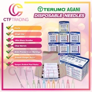 Terumo AGANI Disposable Needle 18G/ 20G/ 21G/ 22G/ 23G/ 24G/ 25G/ 26G/ 27G/ 30G /100pcs per box