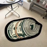 2024 Cartoon Dollar Living Room Decoration Carpet Bedroom Bedside Blanket Dirt-Resistant Wear-Resist
