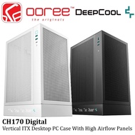DEEPCOOL CH170 DIGITAL ITX DESKTOP PC CASING / CASE WITH FULL SIZED AIR COOLING / MULTIPLE DATA POIN