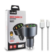 CAR CHARGER LDNIO C703Q 3 port CAR charger QUALCOMM 3.0