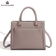 David Jones ปารีสผู้หญิง Tote กระเป๋าหนัง Pu กระเป๋าถือหญิงกระเป๋าสะพายไหล่ผู้หญิง