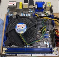【尚典3C】華擎ASRock H61M-ITX 主機板 i5-3570處理器 後擋板 二手*中古