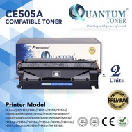 2 Units Compatible CE505A / 05A / CE505 / 505 BK High Quality Compatible Laser Toner Black Cartridge