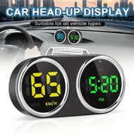 7-Color GPS Digital Speedomter Time Clock Upgraded HUD Digital Head-Up Display with MPH KM/H &Time C