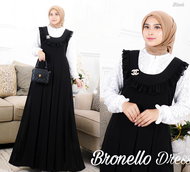 Bronello Dress BUSUI Bahan Crinkle Gamis Wanita Motif Bunga Gamis Korea Wanita Terbaru 2023 Kekinian Baju Muslim Viral Dress Kondangan Muslim Gamis Import Gaun Pesta Remaja Long Dress Ootd Wanita Hijabers Grosir Dewasa Dress Murah Terlaris