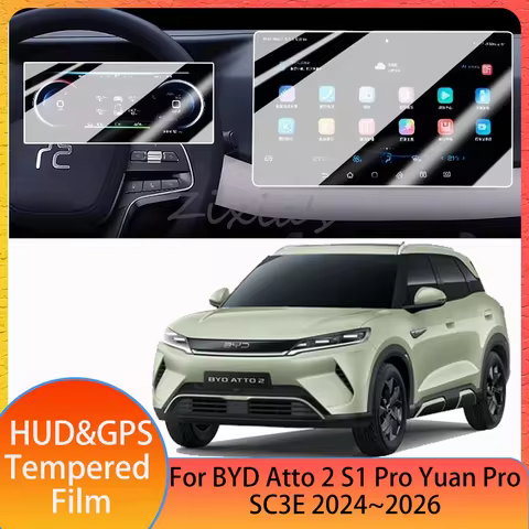 For BYD Atto 2 S1 Pro Yuan Pro UP SC3E 2024~2026 2025 Car Instrument HUD GPS Protect Tempered Film I