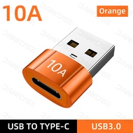 10A OTG Type C To USB Data Transfer Adapter For iPad Samsung Xiaomi Type C Female to USB Male Conver