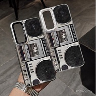 Retro Radio Creative High-End Shock-resistant Case Suitable for Samsung S25ULTRA/S23ULTRA/S24ULTRA/A