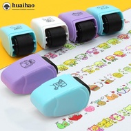 HUAIHAO Cartoon Character Roller Stamp DIY Creative Seal Graffiti Journal Scrapbooking Diary Decorat