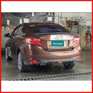 ▥ ♙ ◫ Toyota Vios 2016 3RD GEN SUPERMAN Rear Bumper Lip Diffuser (Matte Black)