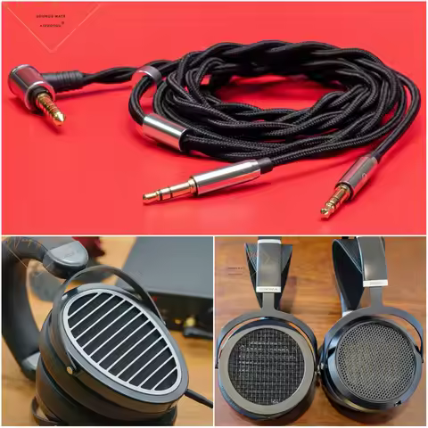 Hifi Balanced Audio Cable For Hifiman HE6se HE-35x Edition XS DEVA Headphone 2.5 4.4mm Trrs Dual 3.5